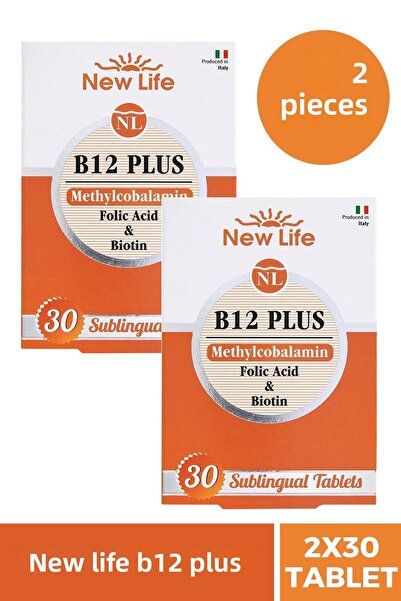 ASFSTORE الحياة الجديدة B12 بلس ميثيل كوبالامين 30 قرص 2 قطعة