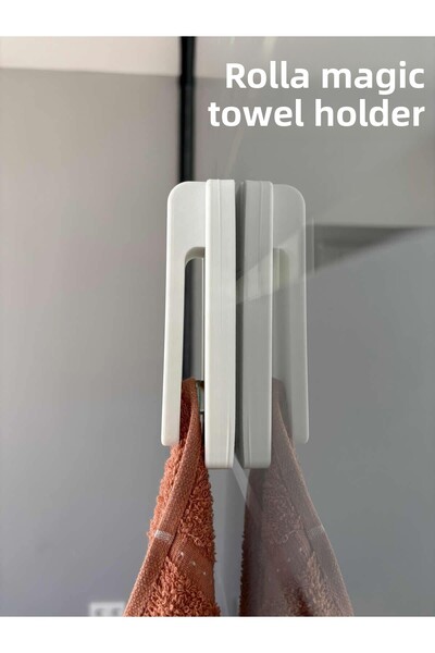 ARVALE Suport pentru prosoape Rolla Magic |   Design cu bile, operare ușoară