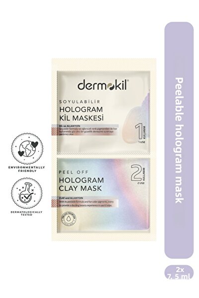 Dermokil Peelable Hologram Clay Mask 2* 7.5 ml