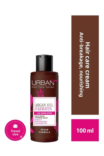 Urban Care كريم العناية بالشعر بزيت الأرغان والكيراتين المغذي والمضاد للتقصف ...