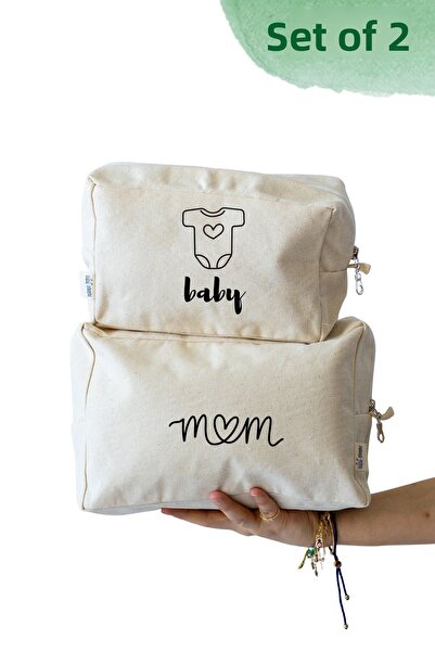 Mama Yoyo Baby&Kids Mom and Baby Printed Organizer 2 Bag Baby Care Bag Hospital Exit