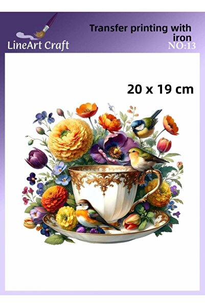 LİNEART Iron Transfer Printing & Fabric Transfer No:Kmş13-18X20Cm