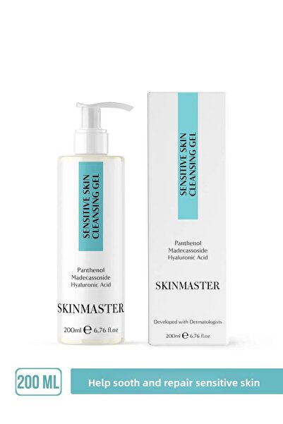 SkinMaster جل تنظيف الوجه المهدئ والإصلاحي خاص للبشرة الحساسة بانثينول 5% + م...