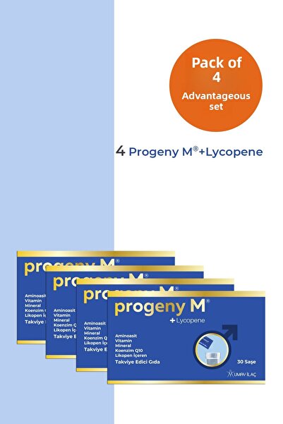 Progeny M ®   - فيتامينات ومعادن تعزز التركيز والحركة - 4 علب