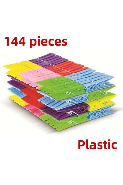 L'Opaline 144 قطعة من ملقط الغسيل البلاستيكي