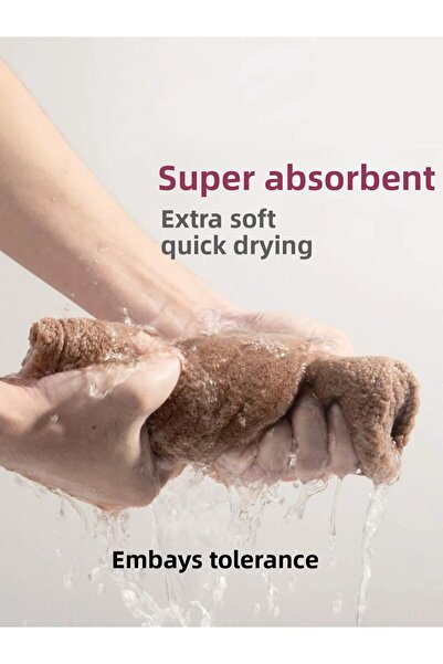 Embays Button Elastic Hair Towel, Hair Cap, Facial Care Towel, Hair Drying Cap