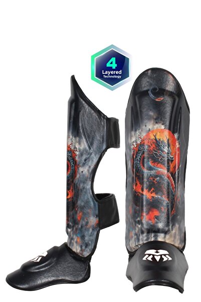 Wingriz واقي القدم للتدليك التايلاندي مطبوع رقميًا من البروفيسور Muay Thai