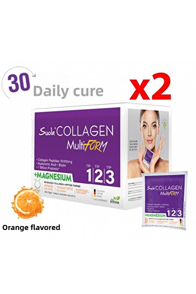 Suda Collagen Multiform Type I,Ii,Iii Collagen+Magnesium+Probiotic Skin,Hair&...