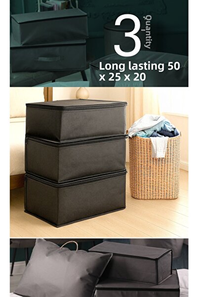 Vedsey Home Organizer طقم مكون من 3 قطع متوسطة الحجم مقاس 50 × 25 × 20 سم - س...