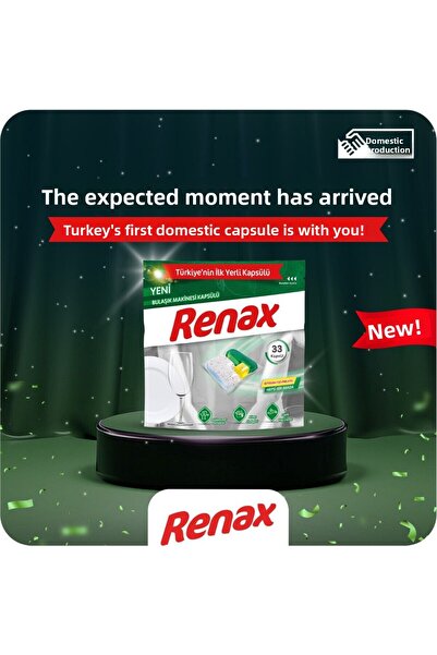 RENAX Dishwasher capsule all-in-one 60 pack