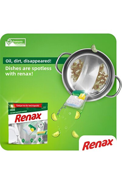 RENAX Dishwasher Capsule All in One 180 Li