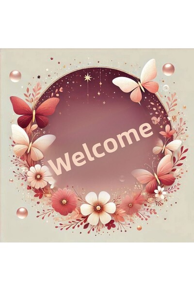 TELLGRAF مجموعة ملصقات موضوع الترحيب (4 × 4 سم 24 قطعة)