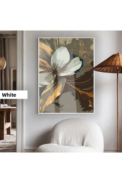 Harikabirev HARIKABIREV | MODEL 01 MANOLYA ABSTRACT BOHEM | TABLO CU STICLA TEMPERATĂ CU CADRU, VERTICALĂ, SINGURĂ