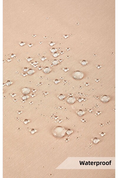 HOMELKA Washing Machine Cover Liquid Proof Fabric Brown Color Plain Model