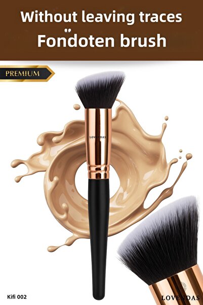 Lovendas Kifi 002 Angled Foundation Blush Fixing Brush Non-Marking Premium