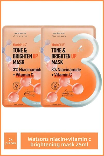 Watsons قناع تفتيح النياسين + فيتامين سي 25 مل 2X