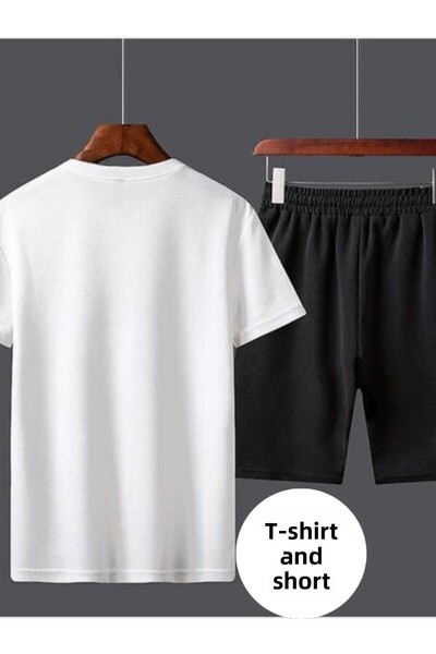 FUNSTYLE Set de 2 pantaloni scurți casual/de zi cu zi pentru bărbați