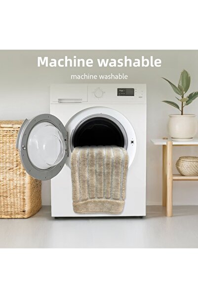 Bestekar Μοκέτα μπάνιου Arvia Beige 100% βαμβακερή, διπλή, μαλακή υφή, που πλένεται στο πλυντήριο, πολυτελής χαλί μπάνιου