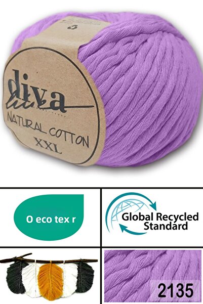 Diva İplik Diva Natural Cotton Xxl 2135 Liliac