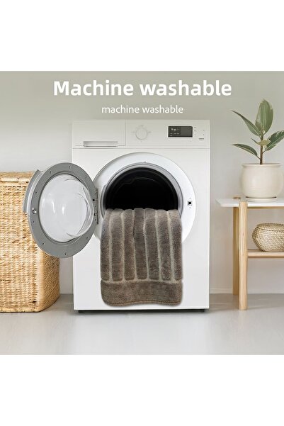 Bestekar Arvia Brown 100% βαμβακερό χαλάκι μπάνιου διπλό, μαλακό, με υφή, που πλένεται στο πλυντήριο, πολυτελές χαλί μπάνιου