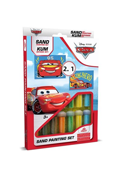 Red Castle مجموعة الرسم بالرمل 2 في 1 من ديزني كارز سيلفرستون ماكوين | نشاط ي...