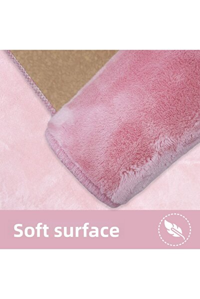 Bestekar Σετ μπάνιου Luvora Powder Flat, αντιολισθητική βάση, που πλένεται στο πλυντήριο, μαλακό σετ μπάνιου 3 τεμαχίων