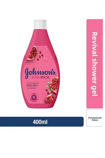 Generic Brand جل الاستحمام المنشط بخلاصة زهرة الرمان من فيتا ريتش - 400 مل