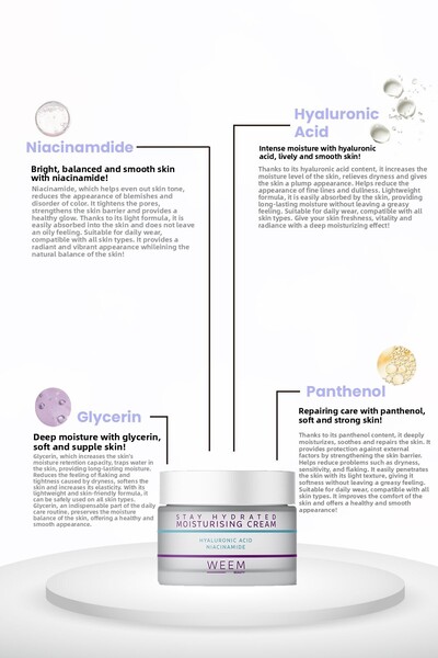 weem Intensive Moisturizing, Anti-Blemish, Brightening Face Care Cream 50 ml