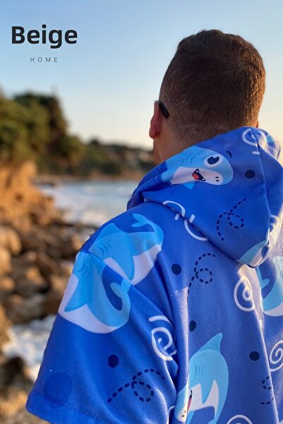 ECEMRE Καλοκαιρινό πόντσο για σέρφινγκ - Πετσέτα παραλίας με κουκούλα και μπουρνούζι (ΔΩΡΕΑΝ) Καλοκαίρι
