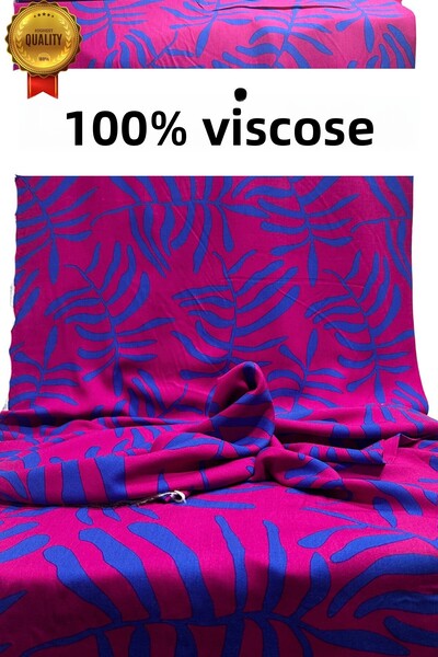 kumaş sarayı Tunic Dress 100% Cotton Viscose Fabric Light Soft Textured