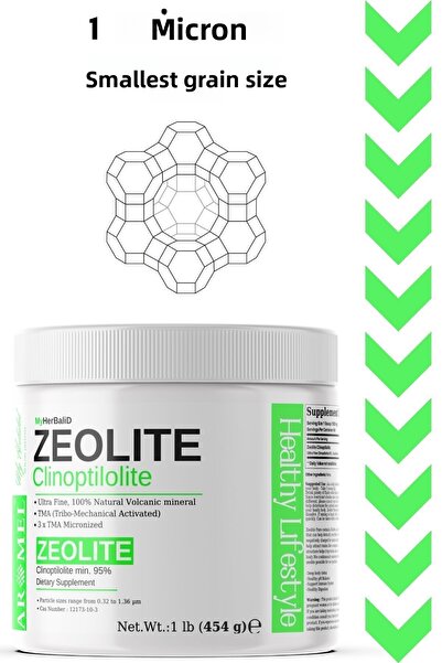 Aromel 454 جرام من مسحوق الزيوليت فائق النعومة - الزيوليت النشط المكروني والك...