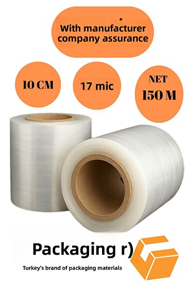 Ambalage 10 سم طبق فيلم مطاطي لفافة كوب شبكة مطاطية 150 متر مطاطية فائقة المرونة