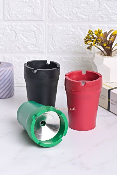 KaktüsKedi طقم 3 قطع من معدن مقاوم للحريق غير معطر صديق للبيئة