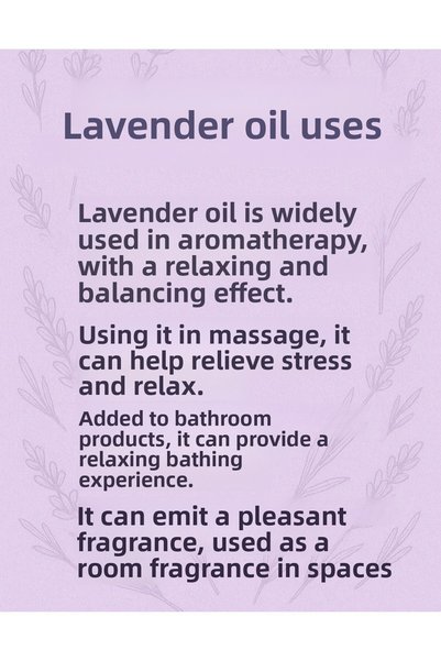 By Herba 30 ml Lavender Oil with Relaxing Effect for Aromatherapy Suitable for All Skin Types