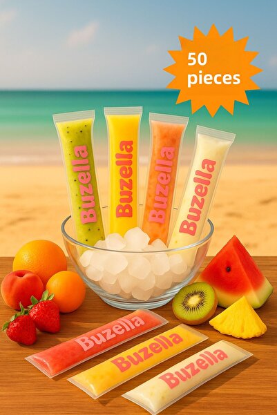 Palifix 50 قطعة من أكياس بيزيلا للاستخدام مرة واحدة، أكياس عصير الفواكه المجم...