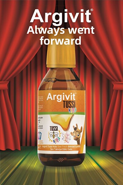 Argivit Tussi Kids Vitamin C and Zinc Supplement Syrup with Propolis - Ginger - Thyme - Cinnamon 150 ml