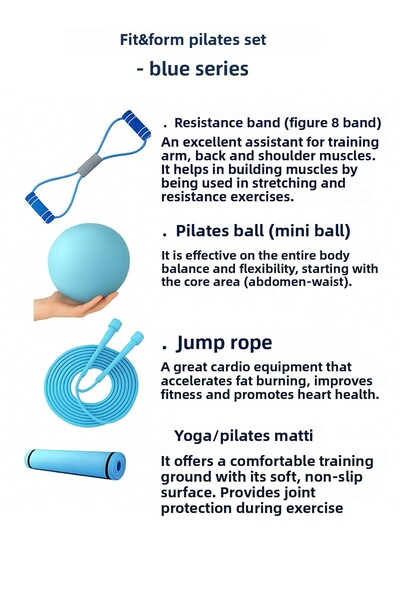 Ultio Spor "Star of Home Fitness: 4-Piece Pilates Set" Σετ εκκίνησης Pilates 4 τεμαχίων Ποιοτικό προϊόν