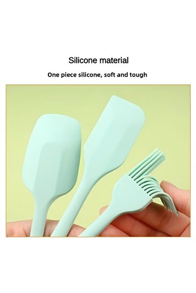 Felis Arte 5 Piece Silicone Set, Heat Resistant, Flexible, Water Green