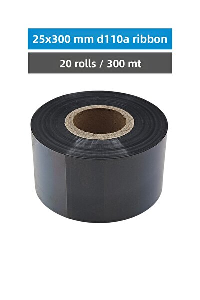 Küresel Etiket Barkod 25x300 مللي متر D110a ريبون |   20 لفة |   300 متر |   ...