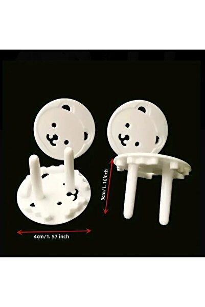 Home 5-Piece Safety Socket Protector – Hole-Free Socket Cover for Babies and Children, European Type