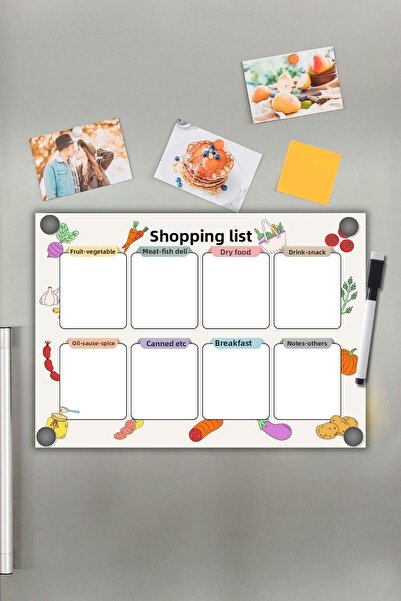 Metranya قائمة التسوق المغناطيسية، قائمة البقالة المفقودة المغناطيسية، مفكرة ...