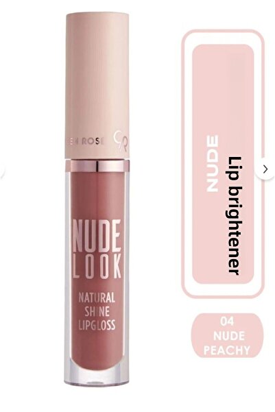 Golden Rose أحمر شفاه بمظهر طبيعي ولمعان طبيعي. رقم: 04 لون خوخي طبيعي