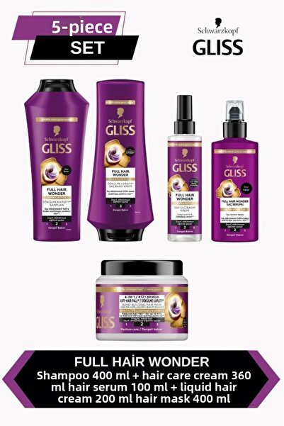 Gliss Full Hair Wonder Anti-Hair Loss Hair Care Set