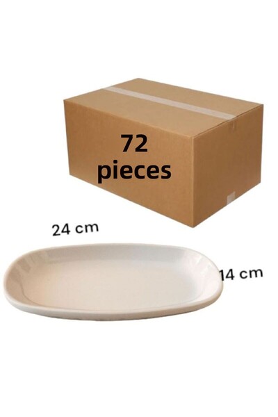 BARITCIOGLU 72Pcs Kayak Plate Doner Kebab Iskender Meatball Salad Plate