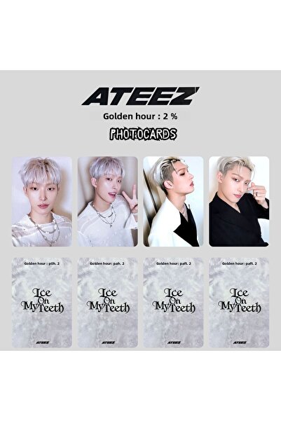 Kpop Dünyasi ATEEZ Mingi "Golden Hour: Pt2'' Σετ φωτογραφικών καρτών