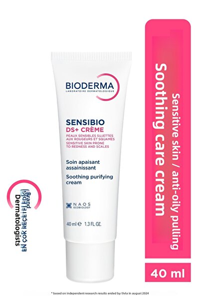 Bioderma Sensibio DS+ Cream Sensitive Skin Καταπραϋντική Κρέμα Περιποίησης για Λιπαρό Απολέπιση και Ερυθρότητα 40mL