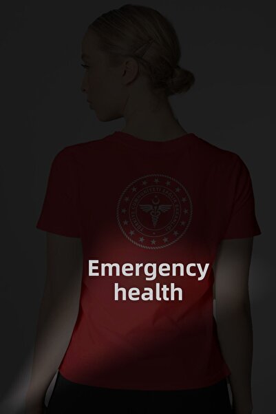 Pratik Medikal 112 Emergency Health V-Neck T-Shirt Unisex
