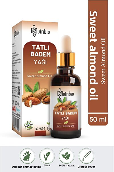 nutribio زيت اللوز الحلو 100% نقي 50 مل
