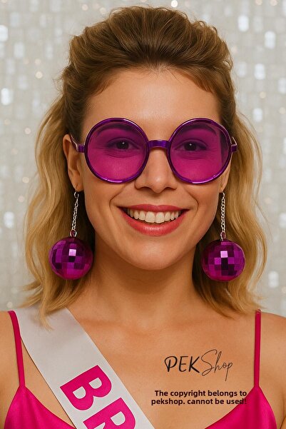PEKSHOP Disco Bulk Purple Glasses Party Bachelorette Goggles Disco