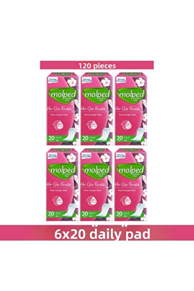 Molped فوط يومية كل يوم 20 قطعة × 6 قطع